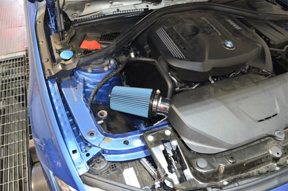 Injen 16-18 BMW 330i B48 2.0L (t) Wrinkle Black Cold Air Intake SP1123WB SP1123WB Photo - Mounted