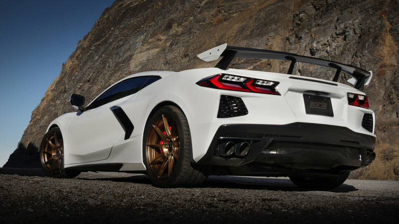 Borla 2020 Chevrolet Corvette C8 6.2 ATAK 3in Exhaust System Dual Round Rolled A/C Black Chrome Tips 140839BC 140839BC User 1