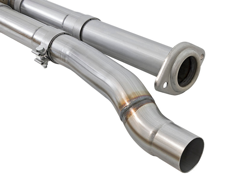 aFe MACH Force-Xp 3in 409 Stainless Steel Cat-Back Exhaust System w/Polish 49-43045-P Photo - Close Up