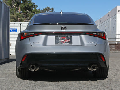 aFe Lexus IS350 14-22 V6-3.5L Takeda Axle-Back Exhaust System- Carbon Fiber Tip 49-36060-C 49-36060-C Photo - Mounted