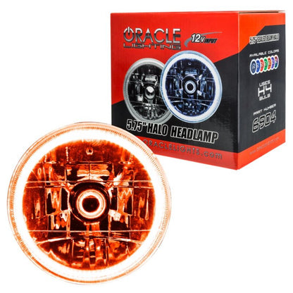 ORACLE Lighting Oracle Pre-Installed Lights 5.75 IN. Sealed Beam - Amber Halo 6904-005 6904-005 Photo - Close Up