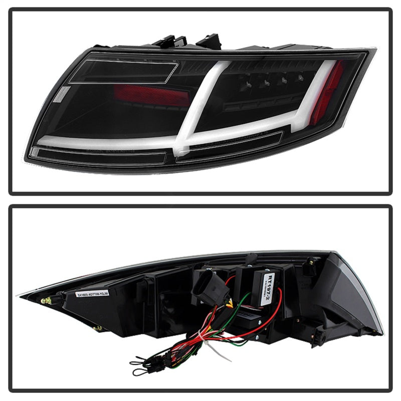 Spyder Audi TT 07-12 LED Tail Lights Black ALT-YD-ATT07-LED-BK 5081674 5081674 Photo - Unmounted