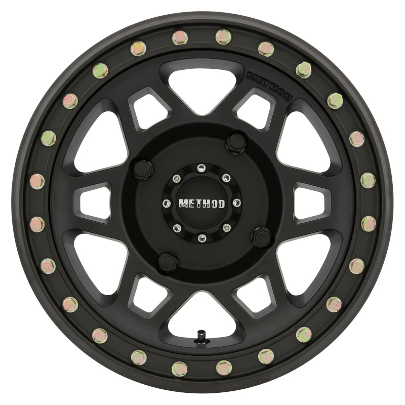 Method Race Wheels MR405 UTV Beadlock Wheel Matte Black 15x7 +13 4x136 MR40557047543B Photo - Close Up