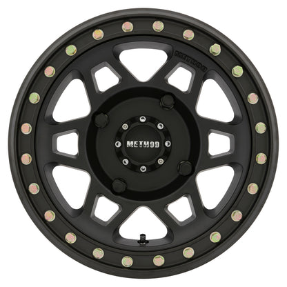 Method Race Wheels MR405 UTV Beadlock Wheel Matte Black 15x7 +13 4x136 MR40557047543B Photo - Close Up