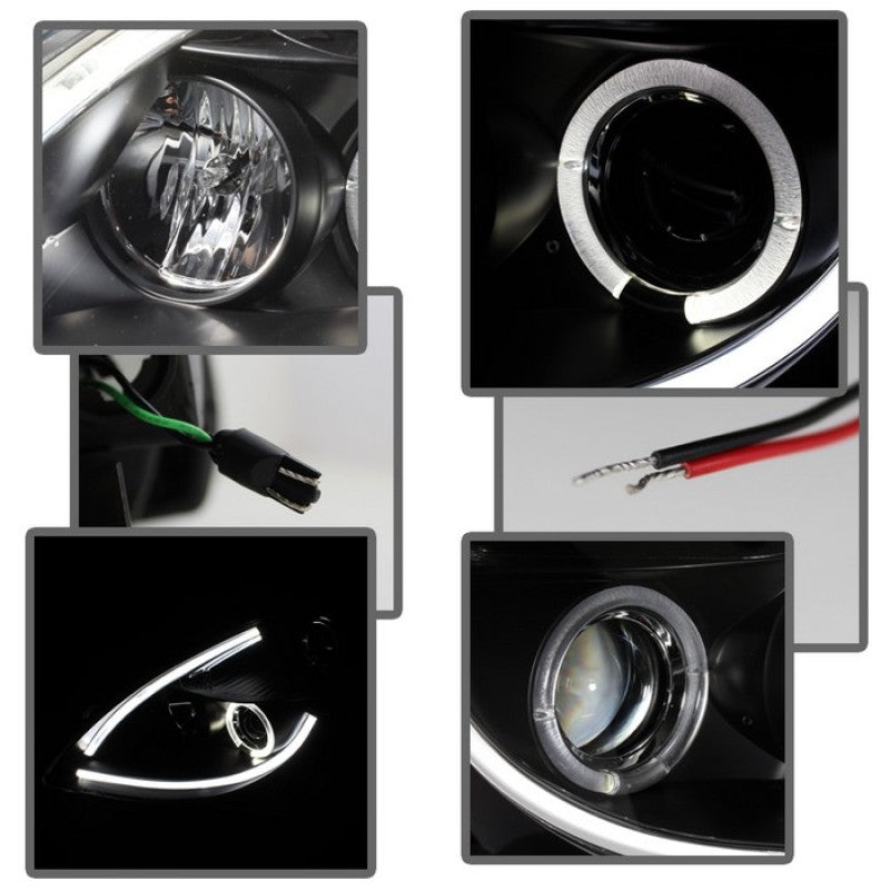 Spyder Nissan Altima 4Dr 10-12 Projector Headlights Light DRL LED Halo Blk PRO-YD-NA104D-LTDRL-BK 5076830 5076830 User 1