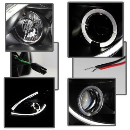 Spyder Nissan Altima 4Dr 10-12 Projector Headlights Light DRL LED Halo Blk PRO-YD-NA104D-LTDRL-BK 5076830 5076830 User 1