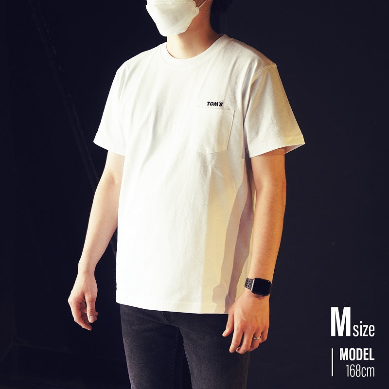 TOM'S Racing Pocket T-Shirt (White or Black) T-Shirt