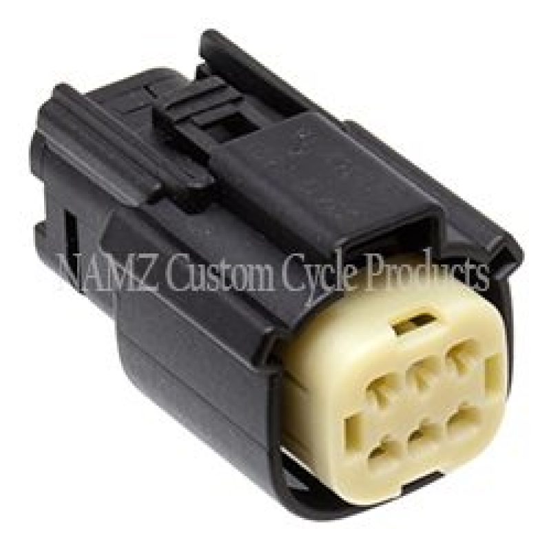 NAMZ 07-23 Molex MX-150 6-Position Female Connector R Side Handlebar Control - Black (HD 72414-07BK) NM-33472-0601 NM-33472-0601 Photo - Primary