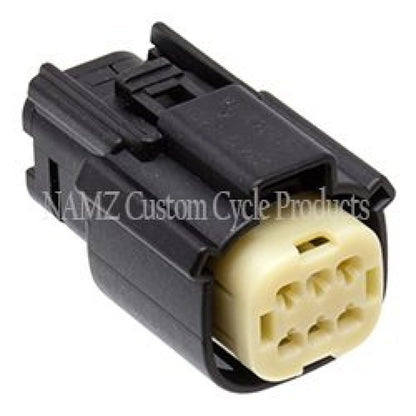 NAMZ 07-23 Molex MX-150 6-Position Female Connector R Side Handlebar Control - Black (HD 72414-07BK) NM-33472-0601 NM-33472-0601 Photo - Primary