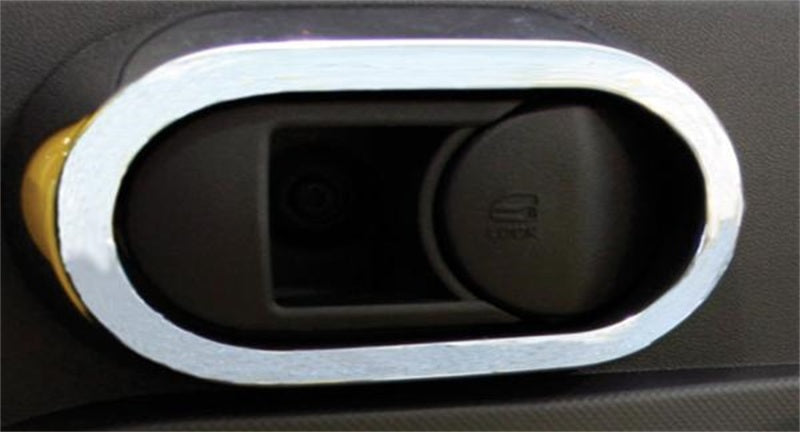 Putco 07-10 Jeep Wrangler Interior Chrome Kit - Fits 4 Door Only Chrome Trim Accessory Kits 405641 405641 Photo - Mounted