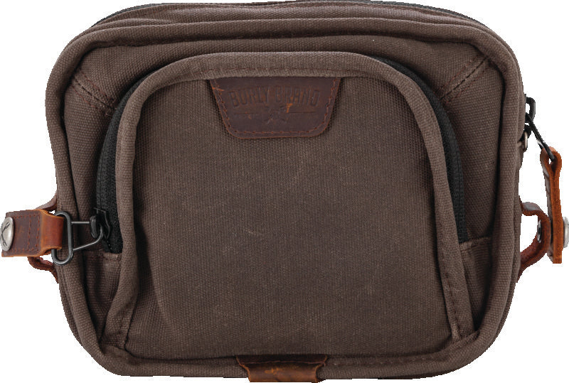 Burly Brand Handlebar Bag - Dark Oak B15-1012D B15-1012D User 1