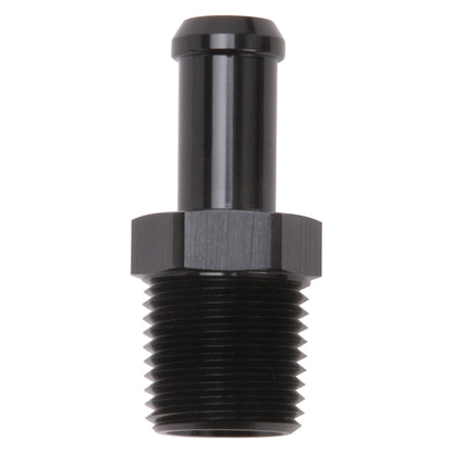 Edelbrock Hose End, Straight, 1/2" NPT TO 1/2" Barb, Black Anodize 8119 Photo - Primary