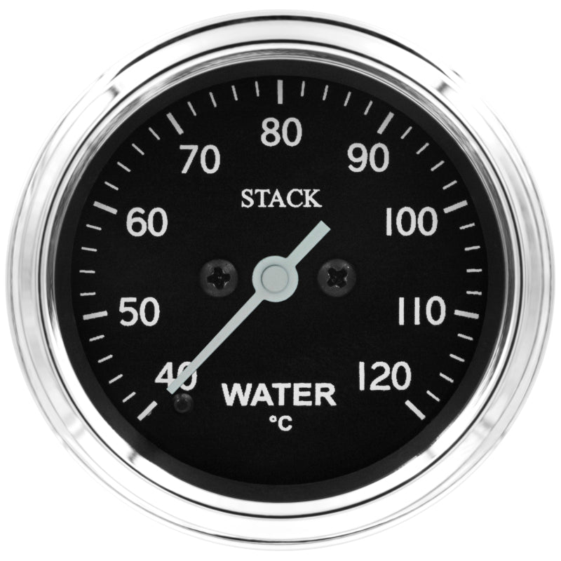 Autometer Stack 52mm 40-120 Deg C 1/8in NPTF Male Pro Stepper Motor Water Temp Gauge - Classic ST3307C ST3307C Photo - Primary