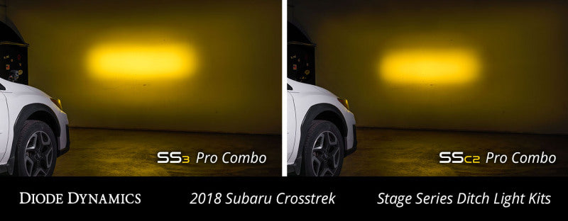 Diode Dynamics 18-21 Subaru Crosstrek Pro SS3 LED Ditch Light Kit - Yellow Combo DD6561 DD6561 User 4