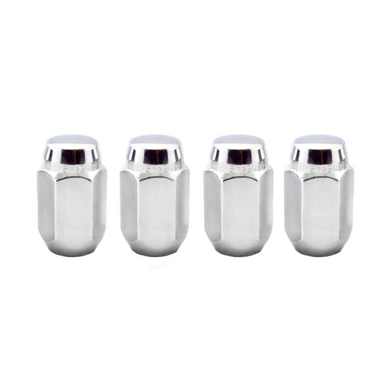 McGard Hex Lug Nut (Cone Seat) M12X1.5 / 13/16 Hex / 1.5in. Length (4-Pack) - Chrome 64002 64002 Photo - out of package