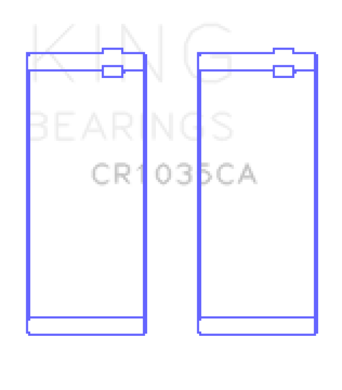 King Engine Bearings Cummins B-Ser. L4 (Size +0.75mm) Connecting Rod Bearing Set CR1035CA0.75 CR1035CA0.75 Photo - Primary