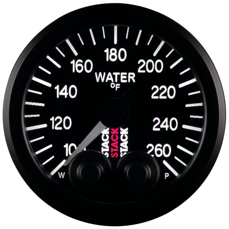 Autometer Gauge WTmp Pro-Cntrl 52mm Blk 100-260 deg. ST3508 Photo - Primary