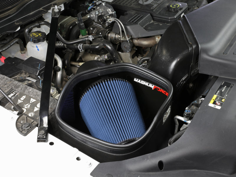 aFe Momentum HD Cold Air Intake System w/ Pro 5R Media 2019 Dodge Diesel Trucks L6-6.7L (td) 54-13046R 54-13046R Photo - Mounted