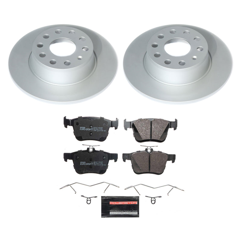 PowerStop Power Stop 19-21 Volkswagen Jetta Rear Eurostop Brake Kit ESK8337 ESK8337 Photo - Primary