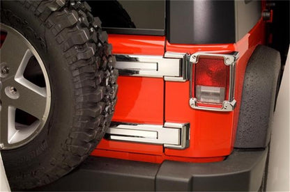 Putco 2008-2017, Jeep Wrangler - Rear Hinge Cover also fits Sahara Edition 401266 Photo - Mounted