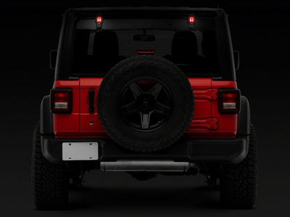 Raxiom 18-23 Jeep Wrangler JL Axial Series Rear Window Glass Hinge LED Lights J155993-JL J155993-JL Photo - Close Up