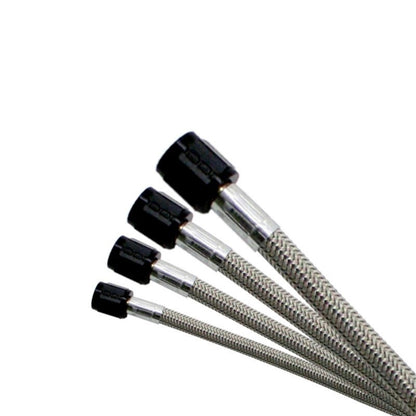 Nitrous Express 4AN (12IN) Stainless Steel Braided Hose (Blue) 11112 Photo - Primary