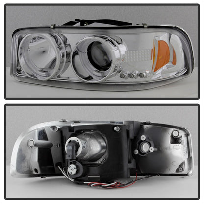 Spyder GMC Sierra 1500/2500/3500 99-06 Projector Headlights LED Halo LED Chrome PRO-YD-CDE00-HL-C 5009364 5009364 Photo - Unmounted