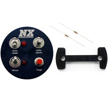 Nitrous Express Gauge Pod Switch Panel (For 2-1/16" Gauge Pods) 15792 Photo - Primary