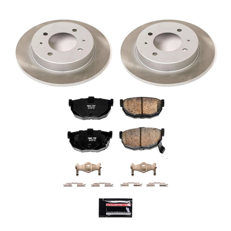 PowerStop Power Stop 97-01 Hyundai Tiburon Rear Semi-Coated Rotor Kit SC3106 SC3106 Photo - Primary