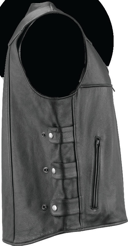 Kuryakyn Leather By River Road Plains Leather Vest Black - Small 094405 094405 User 1