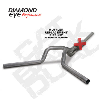Diamond Eye Performance Diamond Eye KIT 4in CB MFLR RPLCMENT PIPE DUAL SS: 2004.5-2007.5 DODGE CUMMINS 600 K4236S-RP K4236S-RP Photo - Primary