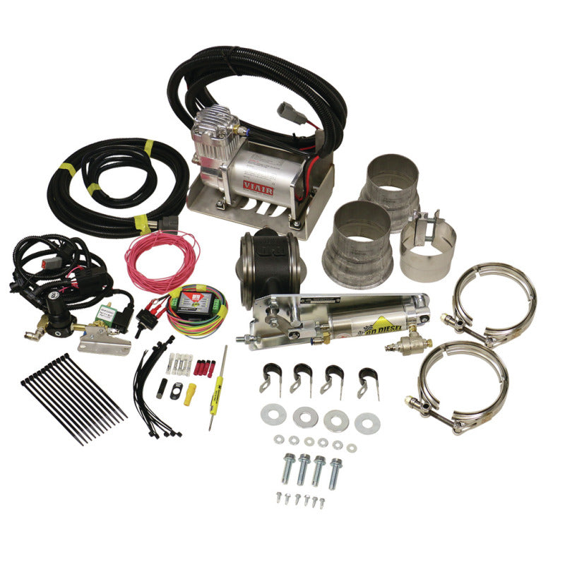 BD Diesel Exhaust Brake - Universal 3.5in c/w Air Compressor 1028135 Photo - Primary