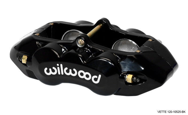 Wilwood Caliper-D8-4, Front, Black, 1.88" Pistons, 1.25 Disc 027X0 120-10525-BK Photo - Primary
