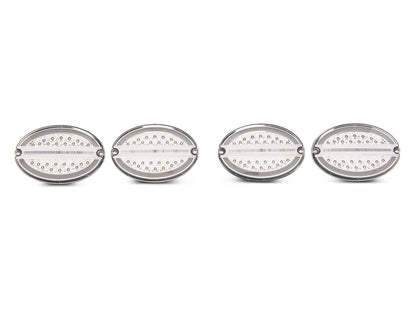 Raxiom 97-04 Chevrolet Corvette C5 Axial Series LED Tail Lights- Chrome Housing (Clear Lens) CV4608 CV4608 Photo - Primary