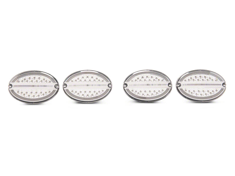 Raxiom 97-04 Chevrolet Corvette C5 Axial Series LED Tail Lights- Chrome Housing (Clear Lens) CV4608 CV4608 Photo - Primary