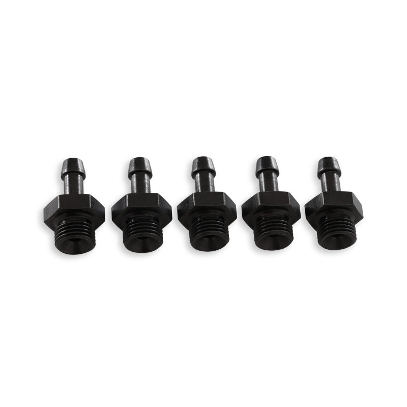 AEM Adjustable Fuel Pressure Regulator Barb Fitting -6 (9/16in-18) to 7mm - 5 Pack 25-393 25-393 Photo - out of package