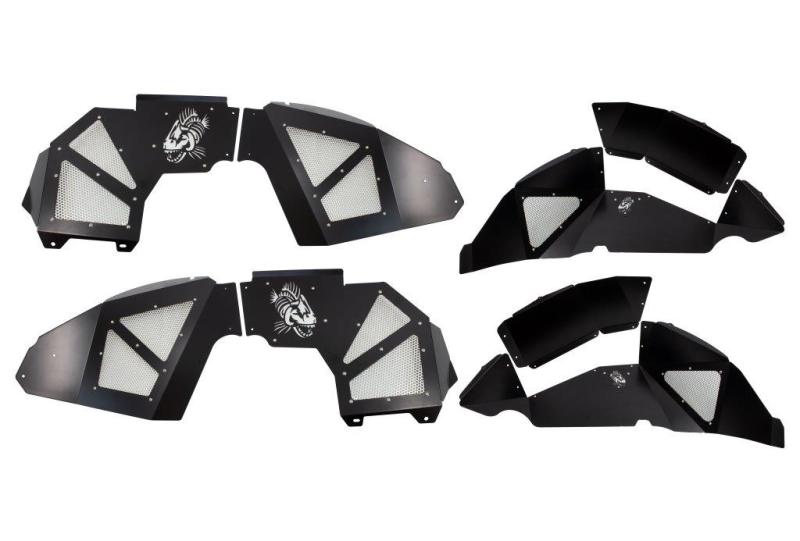 Fishbone Offroad 2018+ Jeep Wrangler JL Front/Rear Set of 4 Aluminum - Blk Powdercoat Inner Fenders FB33130 FB33130 User 1