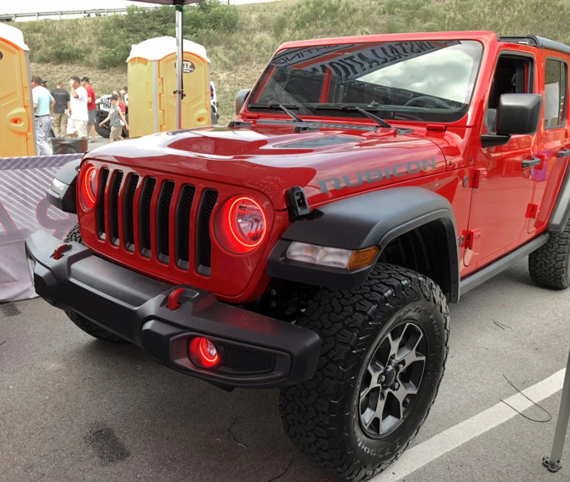 ORACLE Lighting Oracle Jeep Wrangler JL/Gladiator JT LED Surface Mount Fog Light Halo Kit - ColorSHIFT 1215-333 1215-333 Photo - lifestyle view