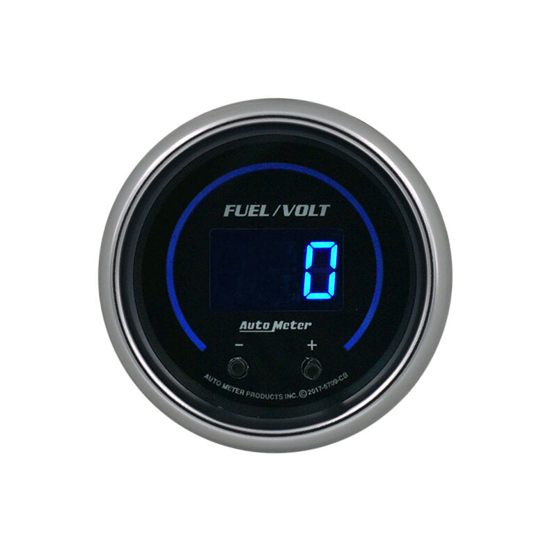 Autometer 52.4mm Black Switchable 0-100 Fuel Level / 8-18V Voltmeter Cobalt Elite Digital Gauge 6709-CB 6709-CB User 2