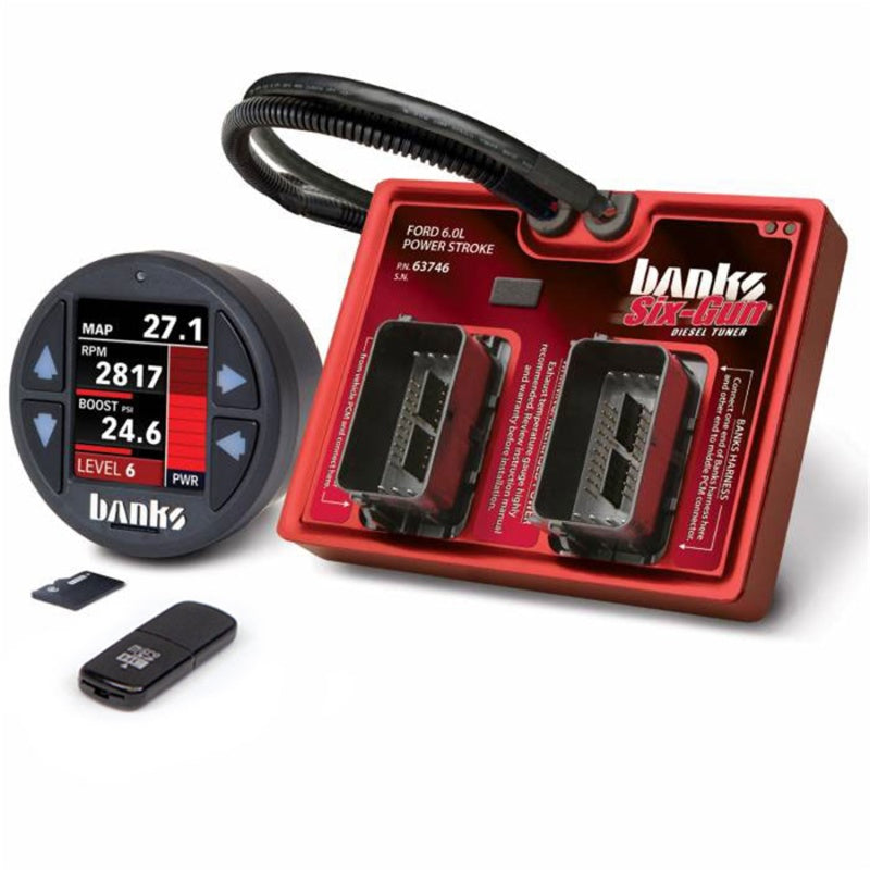 Banks 03-07 Ford F-250/F-350/F-450 6.0L Six-Gun Diesel Tuner w/ iDash-1.8 DataMonster 61454 61454 Photo - Primary