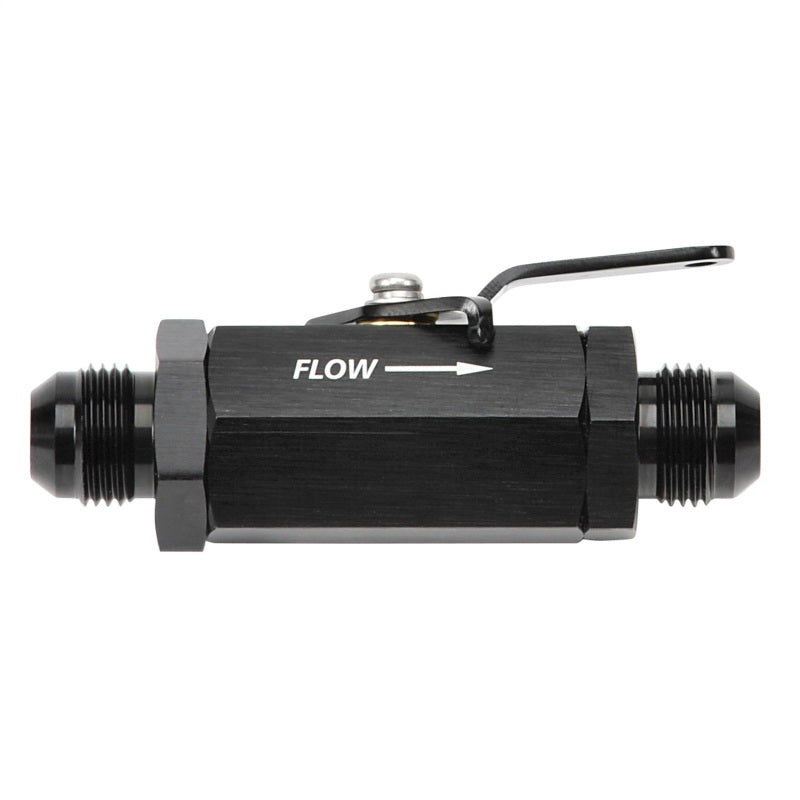 Russell Performance Shutoff Valve -10 AN Male Black Finish 650653 650653 Photo - Primary