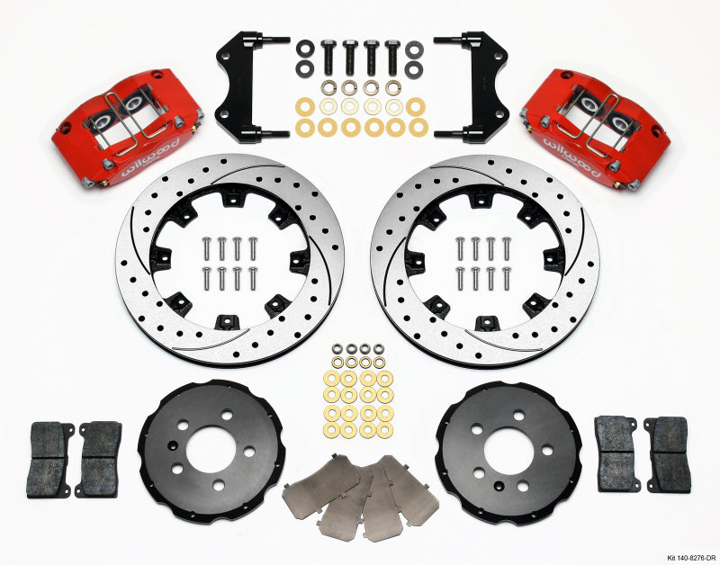 Wilwood Dynapro Radial Front Kit 12.19in Drilled Red 99-03 Jetta IV & Golf IV 140-8276-DR 140-8276-DR Photo - Primary