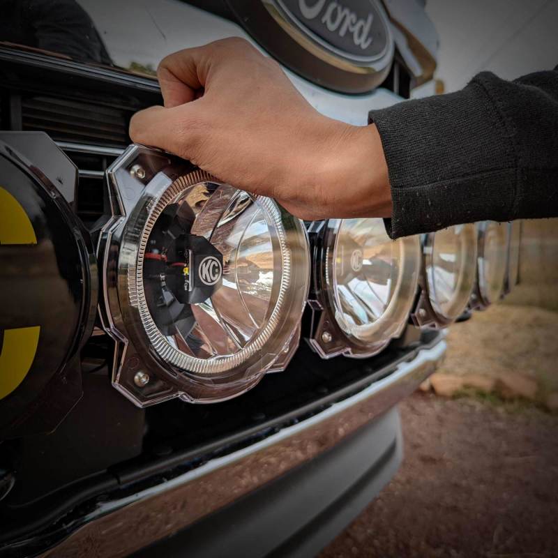 KC HiLiTES 6in. Light Shield for Gravity Pro6 LED Lights (Single) - Clear 5118 5118 Photo - lifestyle view