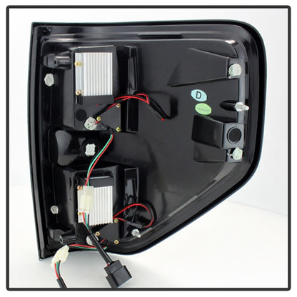 Spyder Ford F150 09-14 LED Tail Lights Black ALT-YD-FF15009-LED-BK 5008374 5008374 Photo - Unmounted