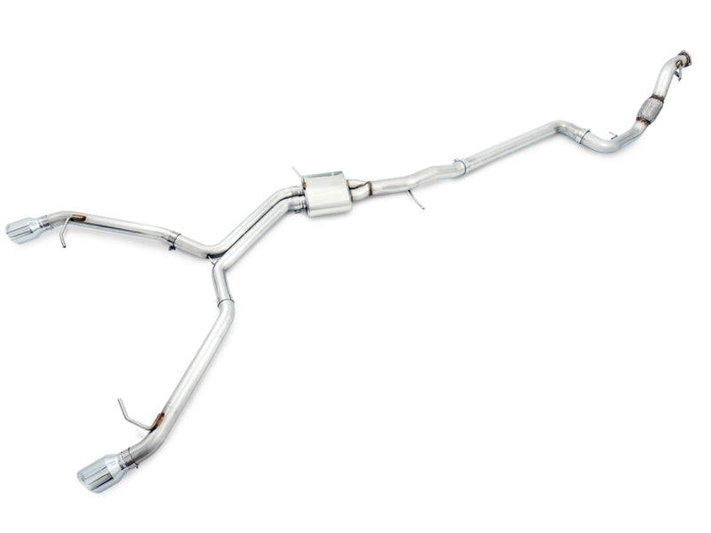 AWE Tuning Audi B9 A4 Track Edition Exhaust Dual Outlet - Chrome Silver Tips (Includes DP) 3020-32024 3020-32024 Photo - Primary