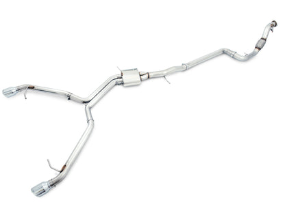 AWE Tuning Audi B9 A4 Track Edition Exhaust Dual Outlet - Chrome Silver Tips (Includes DP) 3020-32024 3020-32024 Photo - Primary