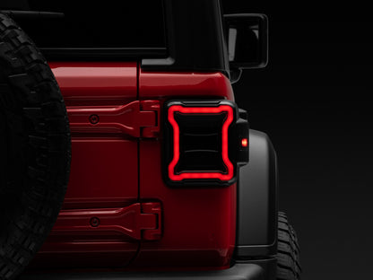 Raxiom 18-22 Jeep Wrangler JL LED Tail Lights- Black Housing (Smoked Lens) J133942-JL J133942-JL Photo - Close Up