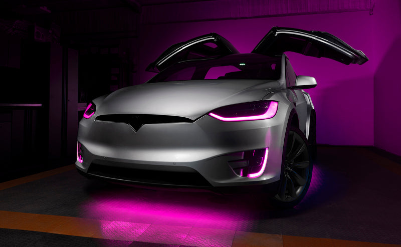 ORACLE Lighting 16-21 Tesla Model X Dynamic ColorSHIFT Headlight & Fog Light DRL Upgrade Kit 1467-332 1467-332 Photo - Mounted