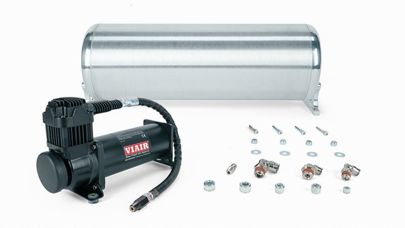 Air Lift 18in FLO Tank w/ Viair 444c Black Compressor (Incl. Fittings & Tank Mounting Hardware) 27767 27767 Photo - Primary