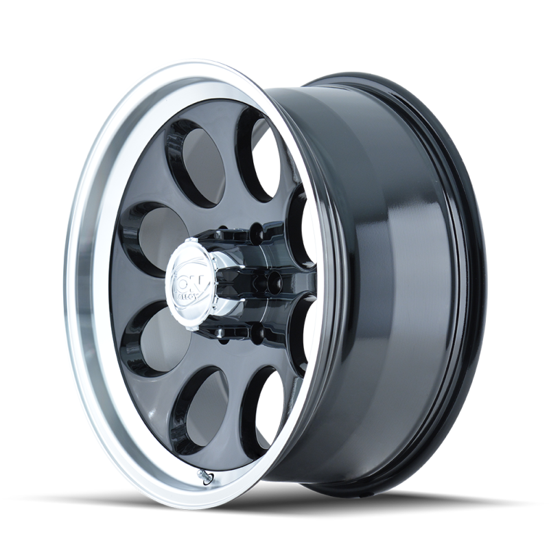 ION Wheels ION Type 171 16x8 / 5x114.3 BP / -5mm Offset / 83.82mm Hub Black/Machined Wheel 171-6865B 171-6865B Photo - Primary